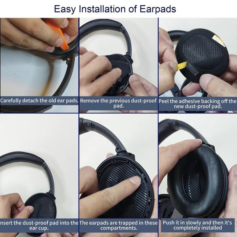 QC45 Ear Pads - Replacement Earpads for Bose QuietComfort 45