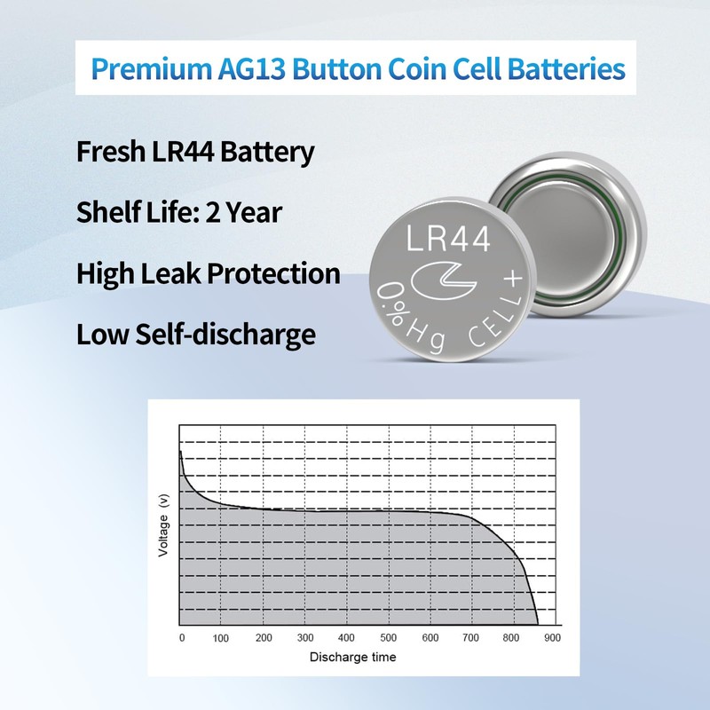 Fuspower LR44 A76 AG13 357 303 SR44 Battery 1.5V Button