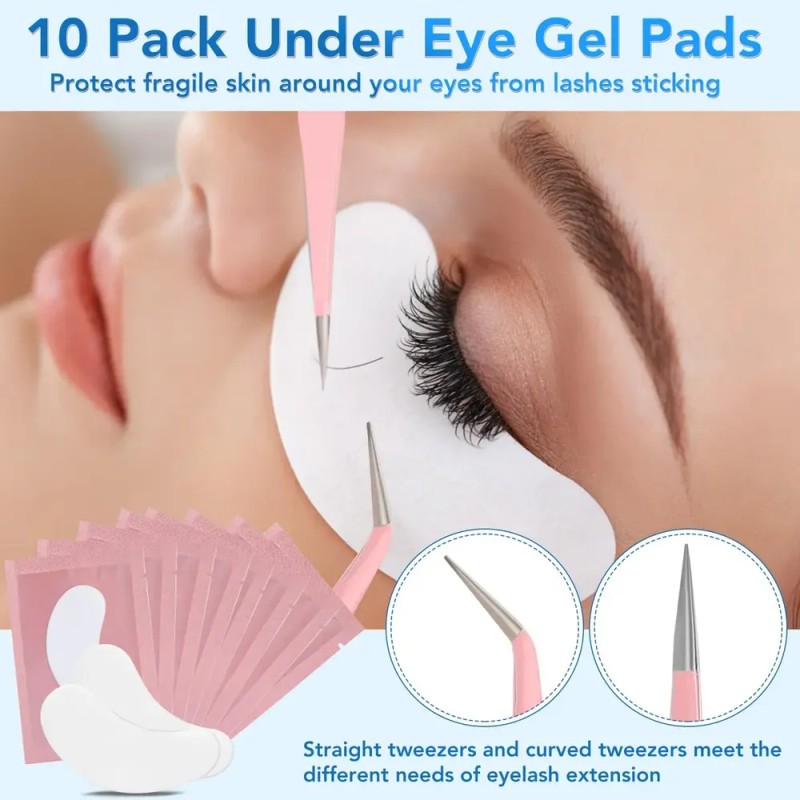 Maniquí Cabeza + pestañas Práctica, extensiones Pestañas + set de