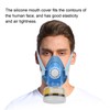 Mouth Cover Silicone Flexible for Acid Gases Vapors Sulfur Dioxide