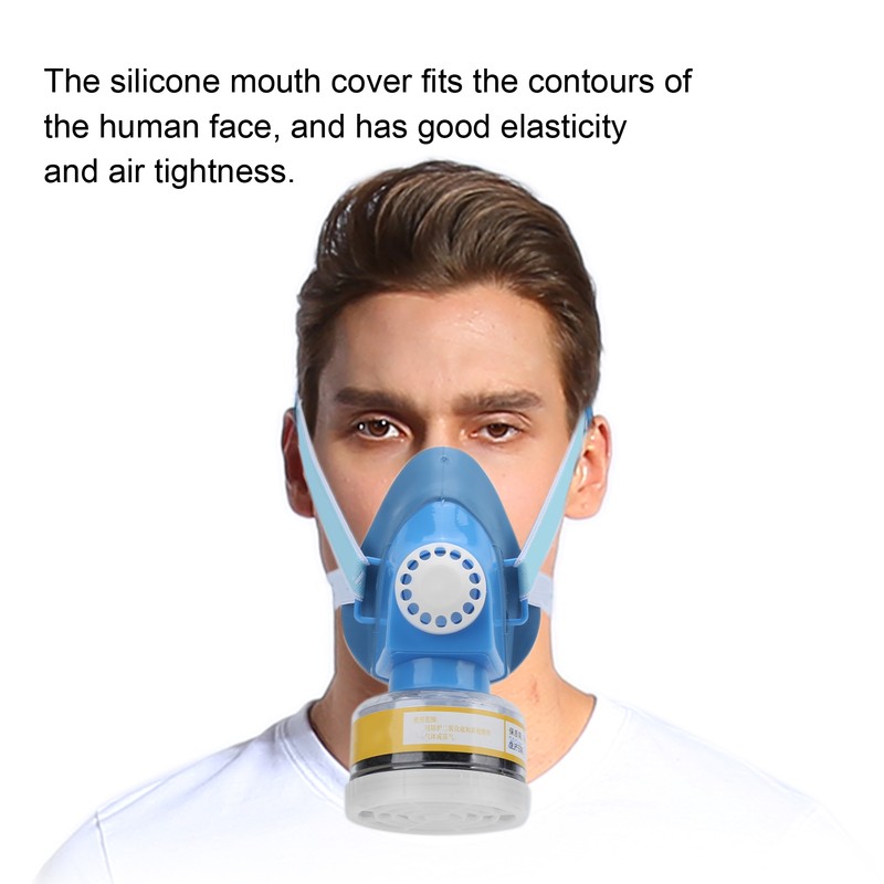 Mouth Cover Silicone Flexible for Acid Gases Vapors Sulfur Dioxide