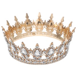 BESPORTBLE Vintage Crystal Rhinestone Women Crown, Glittering Queen Crown for Wedding, Bride, Engagement, Party Decoration