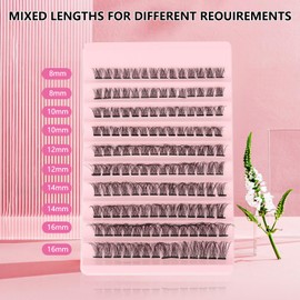 MOTIBACK Segmentierte falsche Wimpern - 8 mm - 16 mm