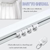 EULAPGOE 100pcs Plastic Sliding Curtain Track Gliders, White Curtain Track