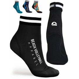 Beach Volleyball Apparel Beach volleyball socks, protective beach socks, beach volleyball made of neoprene, beach socks, volleyball socks, beach socks, beach socks, men and women, black