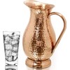 100% Pure Copper Pitcher 70 Ounces | Handmade Hammered Large