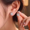 Moissanite Stud Earrings for Women – 1 Carat Round Cut,