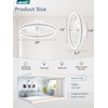 LEDIARY Ceiling Fans with Lights and Remote, 20'' Low Profile