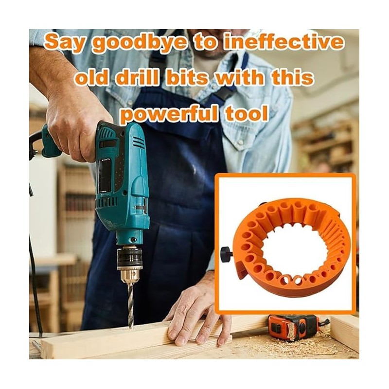 Leanockesa Drill Bit Sharpener for 2-13mm Bits, 125mm Angle Grinder