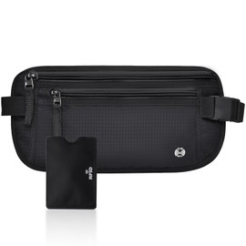 SPOKKI Secure Travel Waist Bag, black, Belt bag