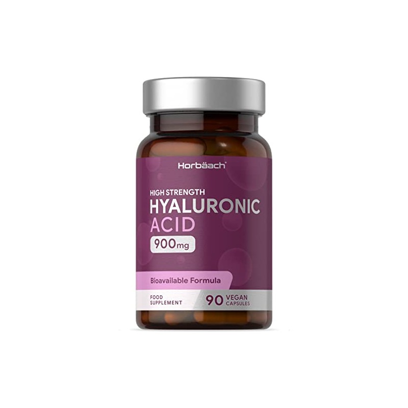 Hyaluronic Acid Supplement 900mg | 90 Vegan Capsules | High