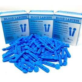 28G MediMad Blood Lancets Fully Compatible for PiC Indolor, Microlet, Freestyle, Abbott, On Call plus More. (300)