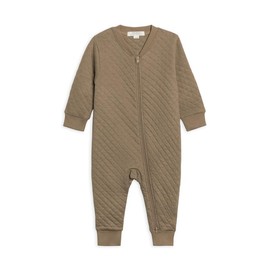 Mameluco de colores orgánicos, gris topo, 3-6 Meses