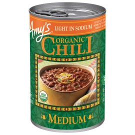 Amys Amy's Chili Light in Sodium Medium Organic 14.7 oz (Pack of 3)