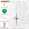 RIVIKO Rose Flower Cross Necklace for Women,925 Sterling Silver May