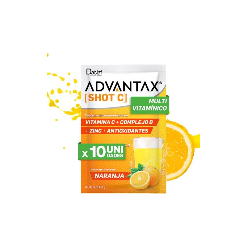 Shot C Vitaminas A D E Complejo B + Antioxidantes