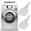 ECSiNG Pack of 2 washing machine keys, 70155601 RL001, compatible