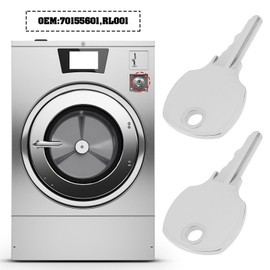 ECSiNG Pack of 2 washing machine keys, 70155601 RL001, compatible with Speed Queen