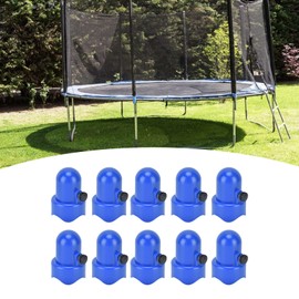 Omabeta 8PCS 1.5" Diameter Trampoline Enclosure Pole Caps Replacement with Screw Thumb and 2 T Hooks, Trampoline Enclosure Pole Caps Kit for Trampoline Safety Net, Easy to Installation