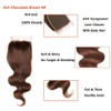 Tuheerst Lace Closure Brazilian Human Hair Lace Closure 4x4 Body