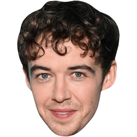 Alex Lawther (Stubble) Celebrity Mask, Flat Card Face, Fancy Dress Mask