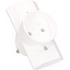 KOTARBAU® Multi Socket White Triple Sockets Earth Two Flat and