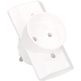 KOTARBAU® Multi Socket White Triple Sockets Earth Two Flat and One Round Socket