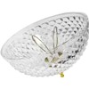 Evelots Ceiling Clip-on Light Bulb Shade-Lamp-Dome-Diamond Cut-Acrylic-Set/2