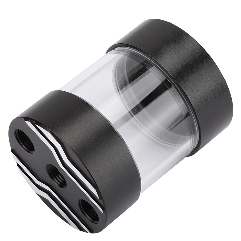 Black Computer Water Tank Built In Defoamer Cooling Reservoir G1/4