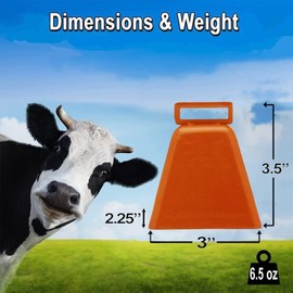 Bevin Bells Long Distance Cow Bells 10LD (Pink & Pink) | Christmas Bells | Made from Steel | Loud Noise Makers | w/White Strap Around The Handle | Easier to Hold | Made in CT, USA