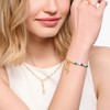 Thomas Sabo 18K Gold Plated Silver Airplane Charm Pendant 2012-413-39,