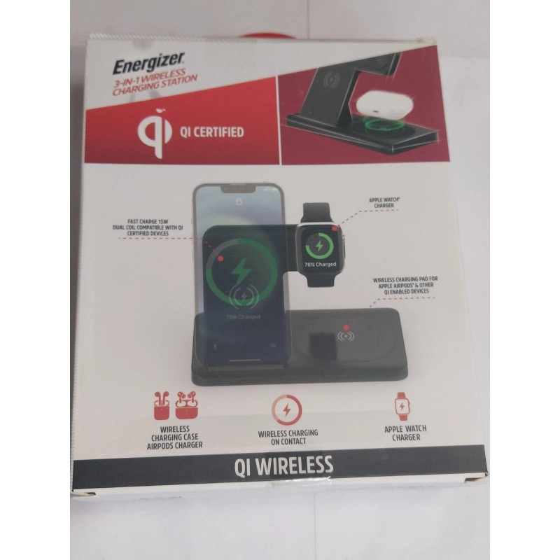 Universal, For Apple Energizer 3-in-1 Wireless Fast Charging Station "QI