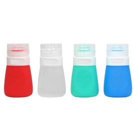 YINGGG Squeeze - Recipiente portátil para ensalada para llevar, botellas de salsa, a prueba de fugas, botella de almacenamiento de condimentos, aderezo para llevar, juego de 4 (55 ml)