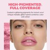 Shimmers Pearl Lipstick,Metallic Pink Glitter Lipstick for Women,High Impact Shine