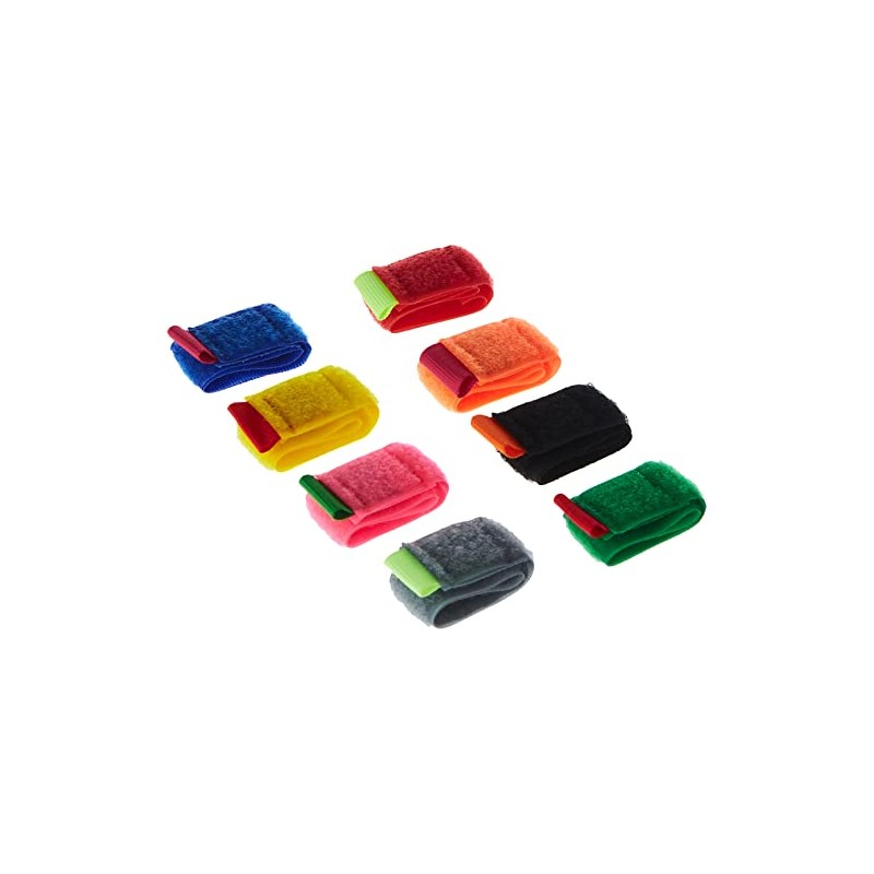 Kikkerland Color Cable Ties, Set of 8 (US79)