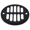 Westbrass R313-62 Square Brass Shower Tile with Round Strainer Grid