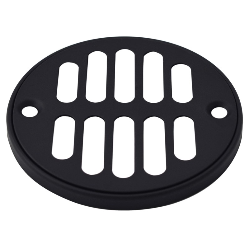 Westbrass R313-62 Square Brass Shower Tile with Round Strainer Grid