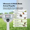 Solar Ultrasonic Animal Repeller with Motion Sensor – Outdoor Waterproof