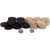 32Pcs Two-Tone Game Chess Piece, Roundness Draughts and Checkers and