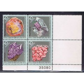 No. 1538-41 Mineral Heritage 1974 4 X 10c Postage Stamp