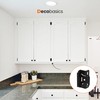 DecoBasics 20 Pack 1/2" Overlay Black Cabinet Hinges for Cabint