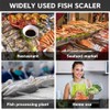 8PCS Fish Scaler Remover, Stainless Steel Fish Scaler with Gloves,