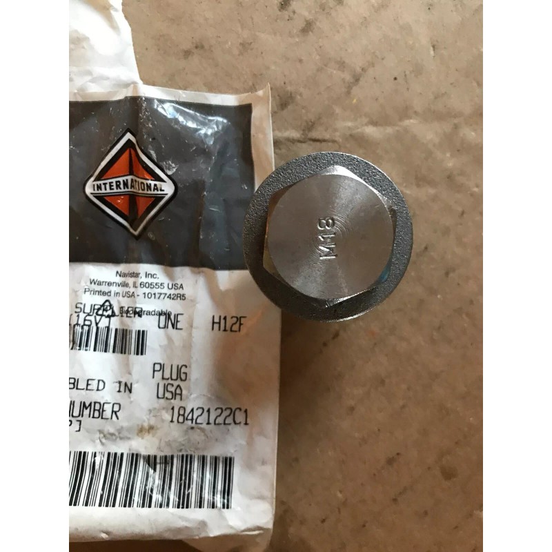 International 1842122C1 New OEM International Drain Oil Plug