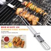 CMYK Barbecue Skewers, 6-Pack 13" Stainless Steel Grilling Skewers with