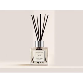 Real Flower Stick Diffuser Set Hotel White Tea Scent for Bathroom Accessories Shelf Decor & Air Fresheners, Sticks Defusers with 5.1 fl oz Essential Oils, House Bedroom Office Decor & Gifts