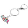 DOWAY Enamel Cute Lizard Gecko Keychain Keyring Charm for Handbags