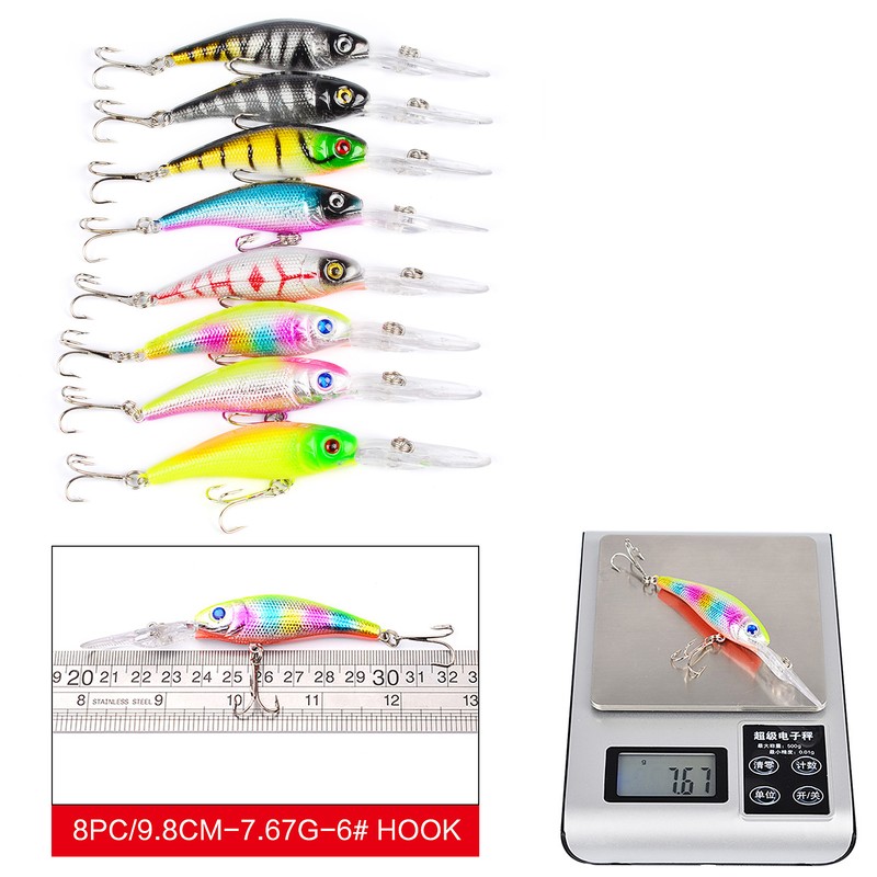 Fishing Lures Set Artificial Hard Bait Bionic Fishing Lure Minnow