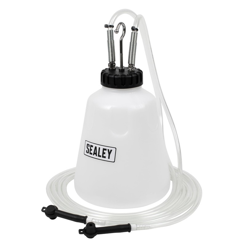 Sealey 2L High Flow Twin Pipe Brake Bleed Bottle -