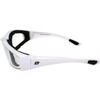 CAHHCA Motorcycle Riding Glasses Clear Lenses with Foam Padding, White