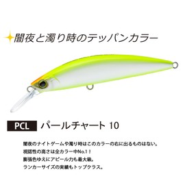 Duel Hardcore Heavy Minnow (S) Lure, 2.8 / 3.5 / 4.3 inches (70 / 90 / 110 mm), 0.6 / 1.0 / 1.3 oz (16 / 29 / 37 g)